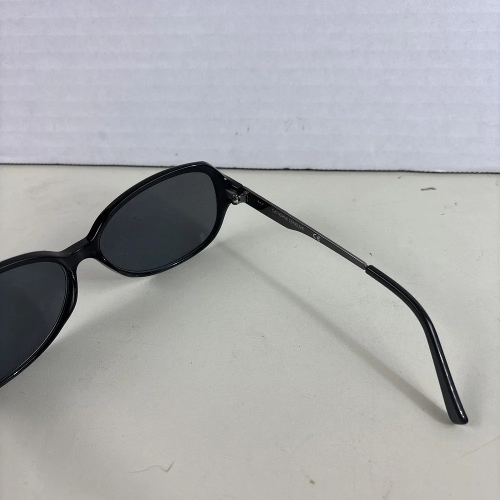 CATHERINE‎ DENEUVE Sunglass Frames ONLY CD600 BLK-35 Black 58-14-130 Metal